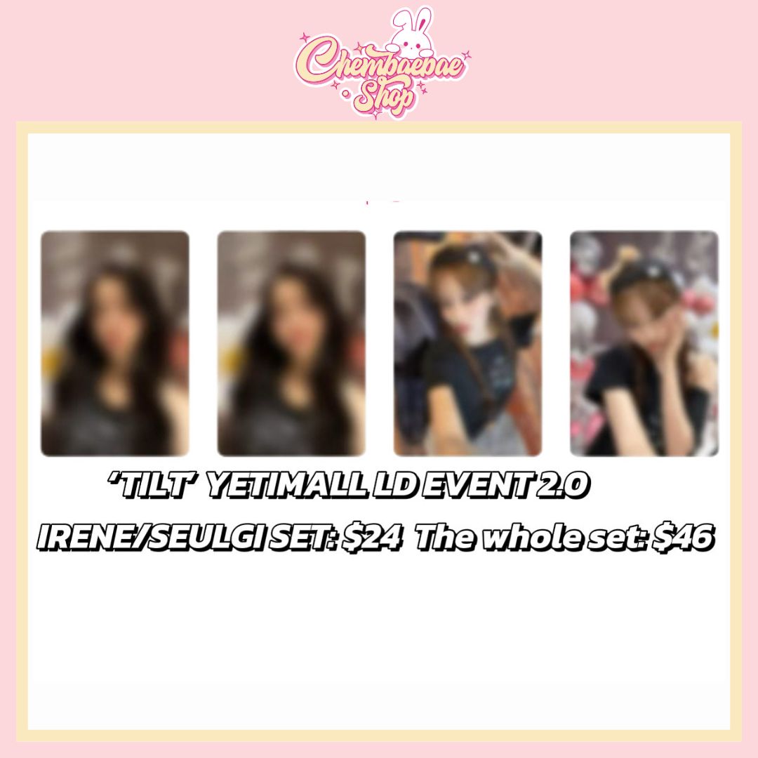 [~8.25]'TILT'YETIMALL LD EVENT2.0  IRENE/SEULGI